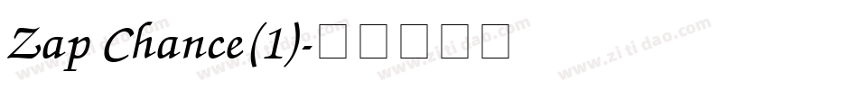 Zap Chance(1)字体转换